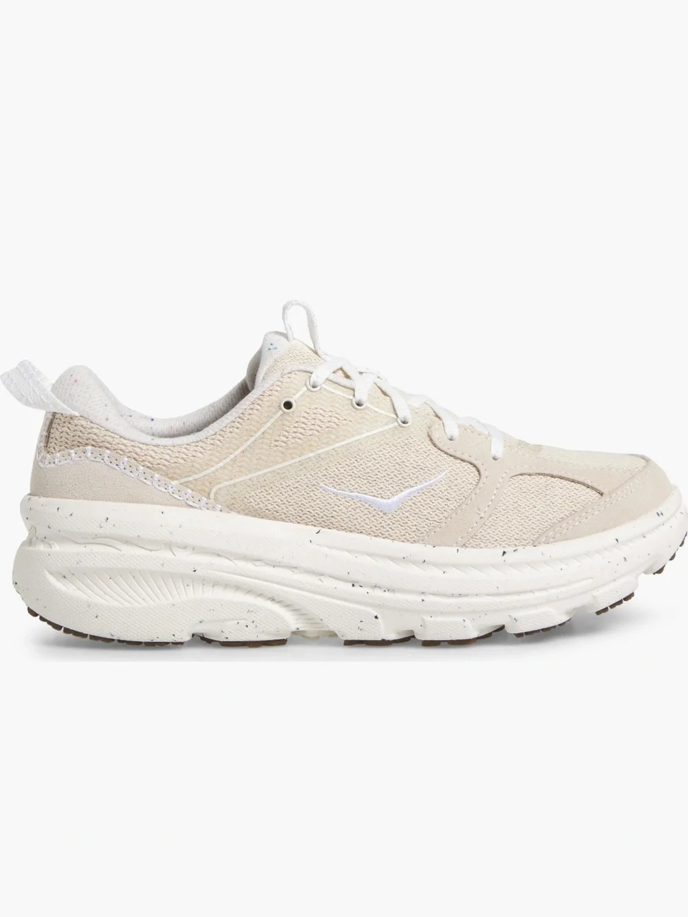 Hoka Bondi B3LS Men's Running Shoes — Cream White